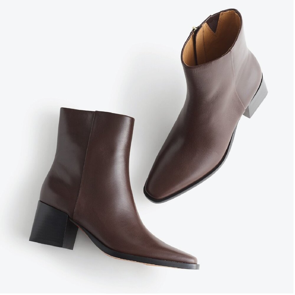NWT Madewell Ardin Ankle Boot in Turkish Coffee Brown - Size 8.5